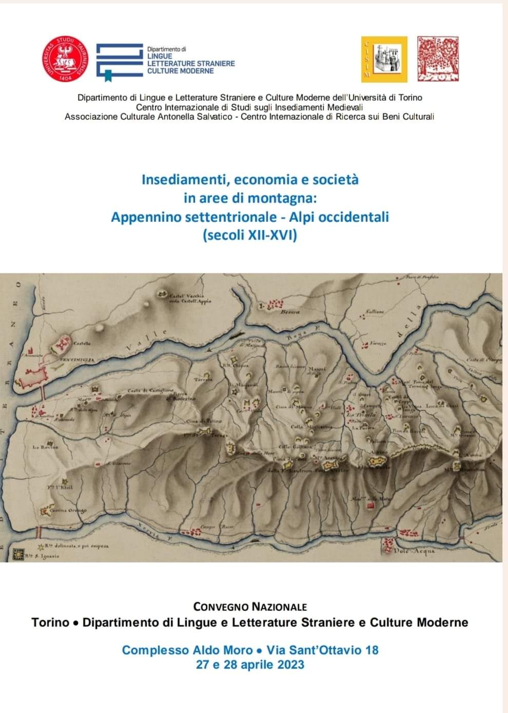 Upcoming Conference: Settlements, economy and society in mountain areas: Northern Apennines - Western Alps (12th-16th centuries)